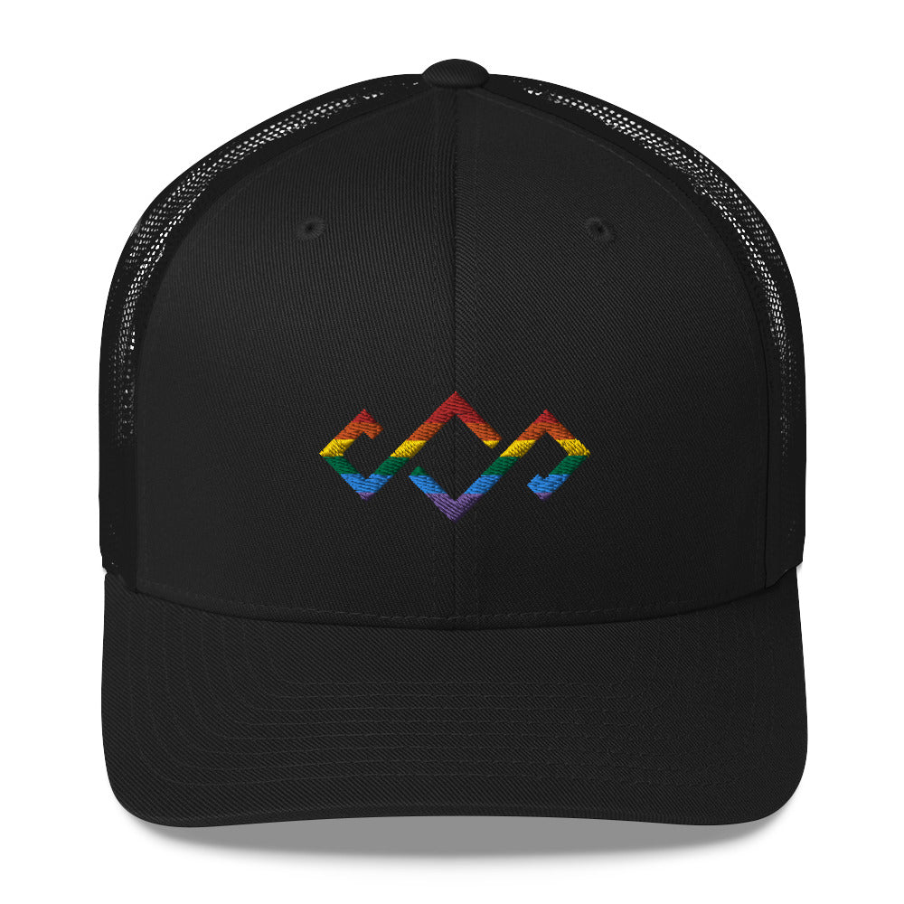 Cassandra Hat - Rainbow Logo
