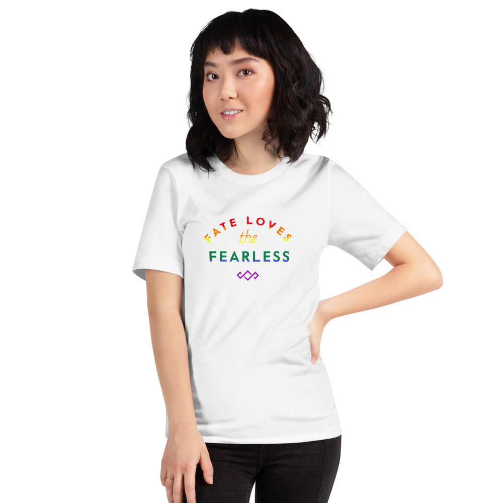 Heather White Fearless Short Sleeve T-Shirt