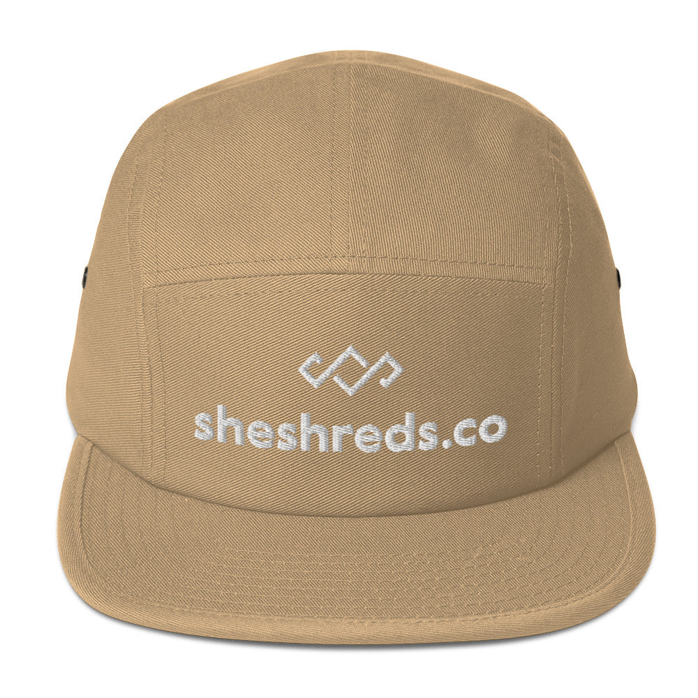 Melissa Five Panel Cap - SheShreds Logo
