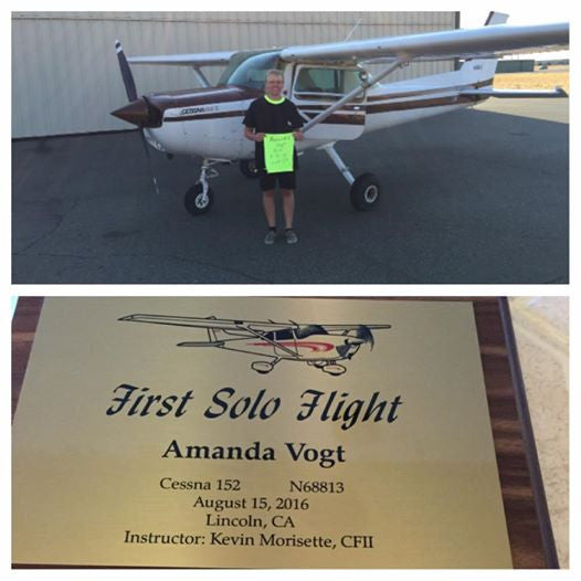 Amanda Vogt: First Solo Flight