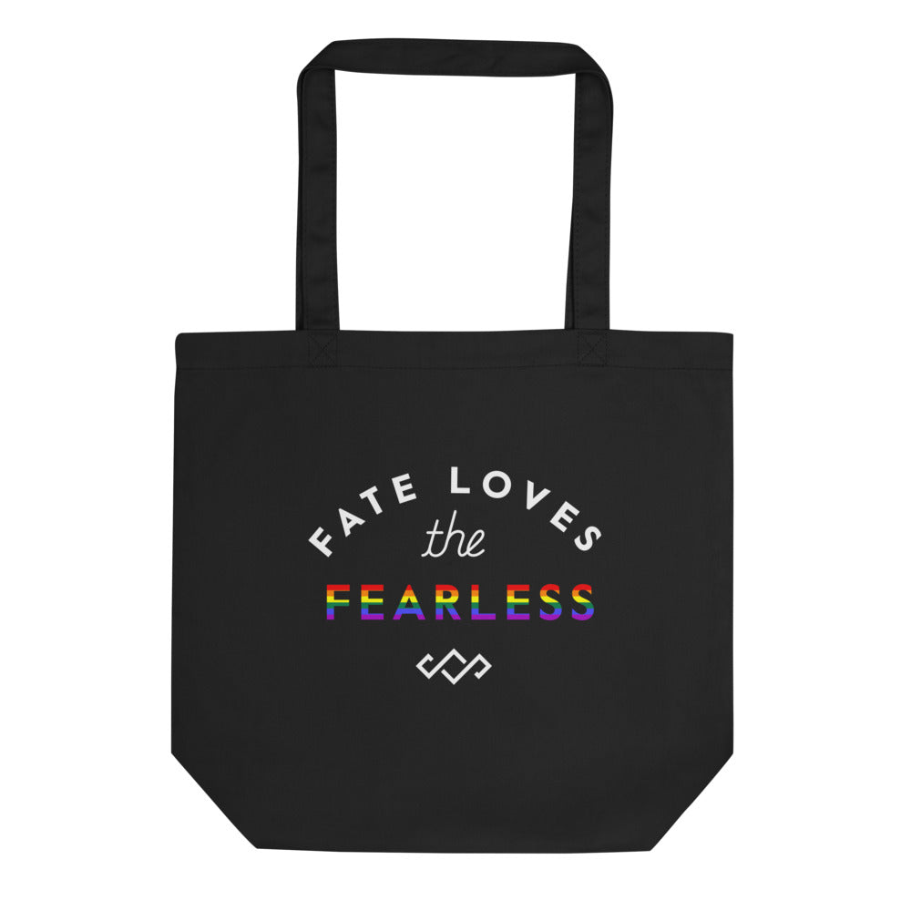 Eco Tote Bag Fate Loves the Fearless Rainbow