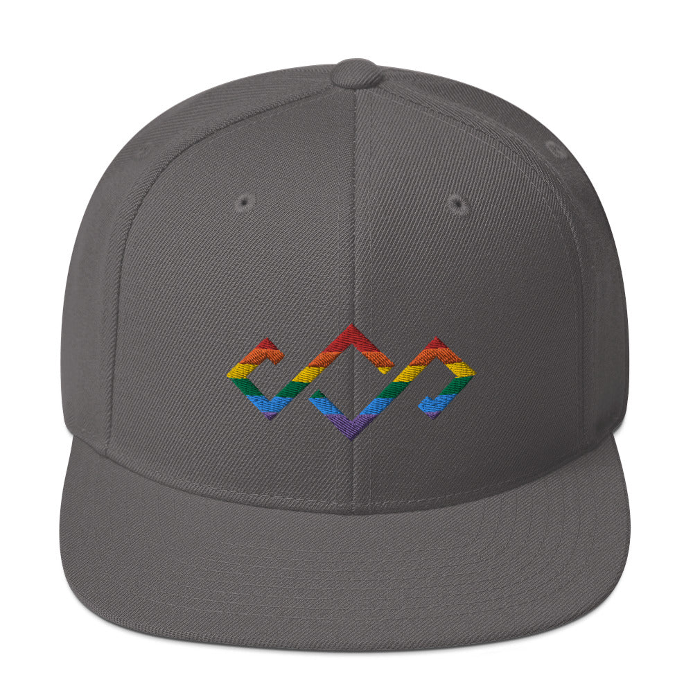 Ava Snapback - Rainbow Logo