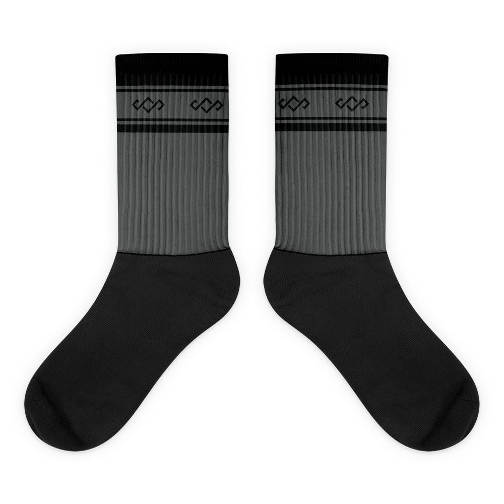 Black Logo Crew Socks