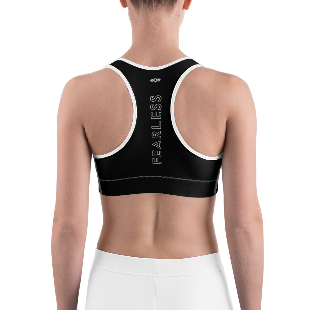 Kitty Sports Bra - Fearless Black