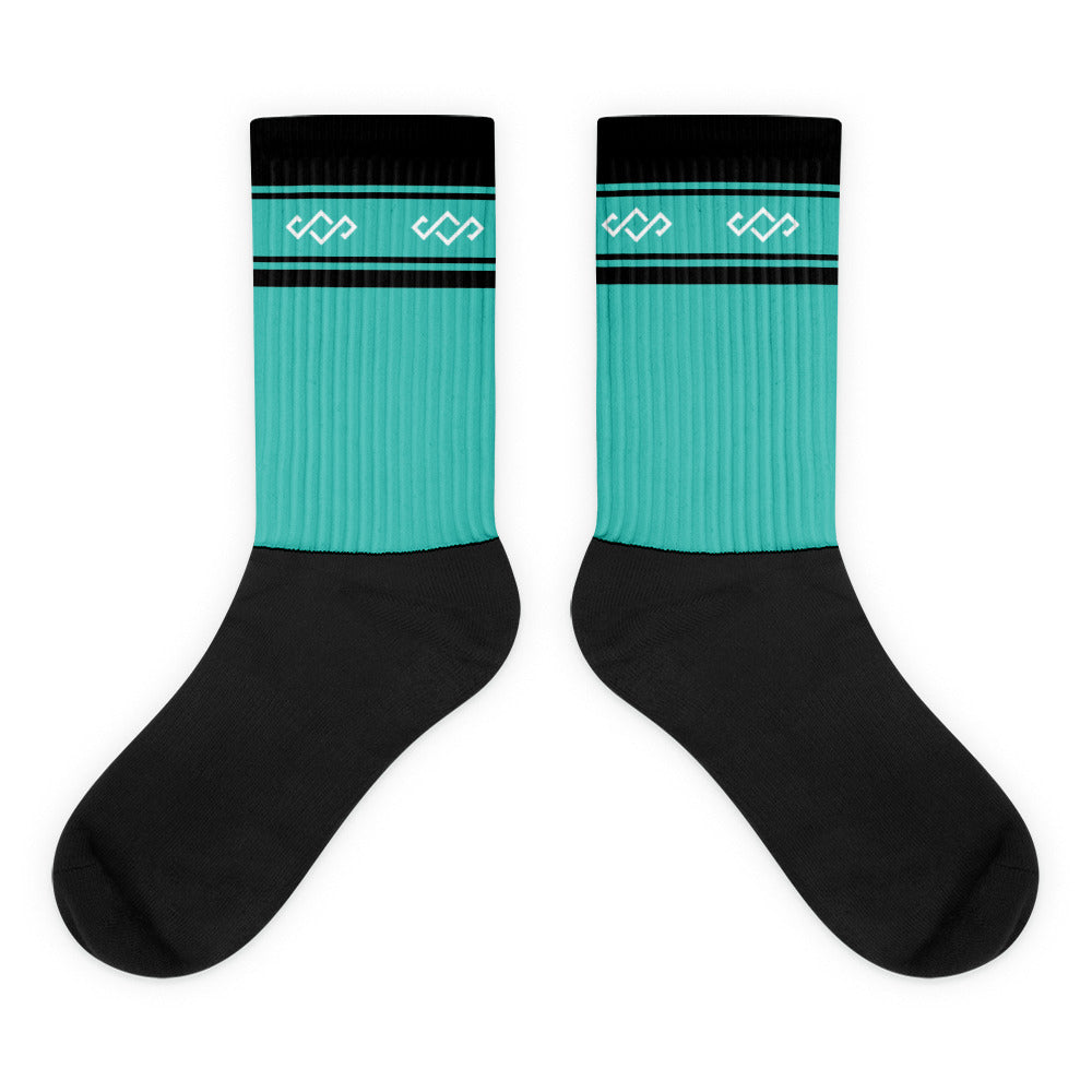 Crown Logo Socks - Teal